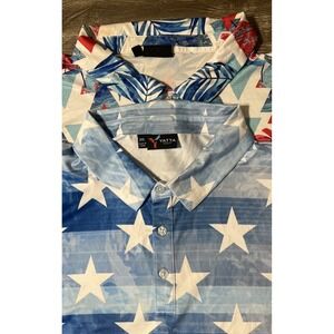 Lot Of 2 Yatta Golf Performance Stretch Lightweight Polo Shirts Size 3XL